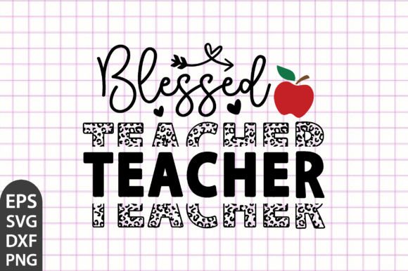 Blessed Teacher Svg Png Design