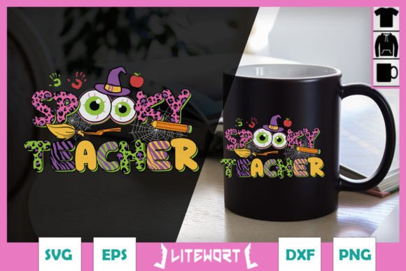 Halloween Funny Spooky Teacher SVG Graphics