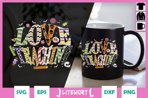 Halloween Love Teacher SVG Graphics