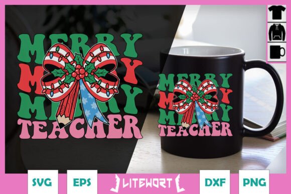 Merry Teacher Christmas SVG: A Versatile Design Asset for Crafts and Graphics