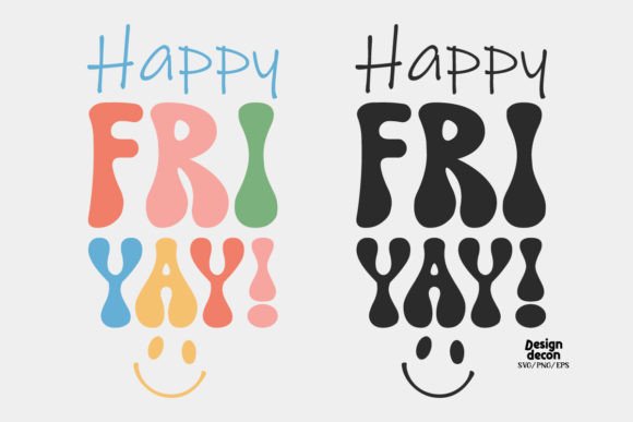 Retro Teacher SVG Happy Fri Yay