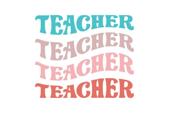 Retro Teacher SVG & PNG: A Graphic Design Asset for Crafts and Handmade Creations