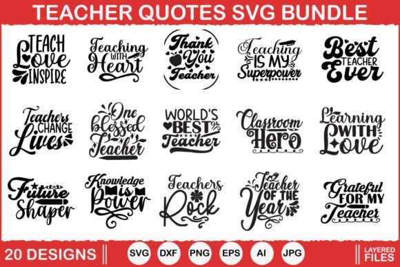 Teacher Svg Bundle: Graphics for Crafts