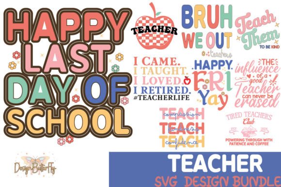 Teacher SVG PNG Bundle: Graphics and Crafts