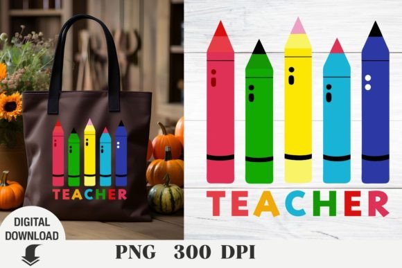 Teacher Svg, School Svg, Crayons Svg